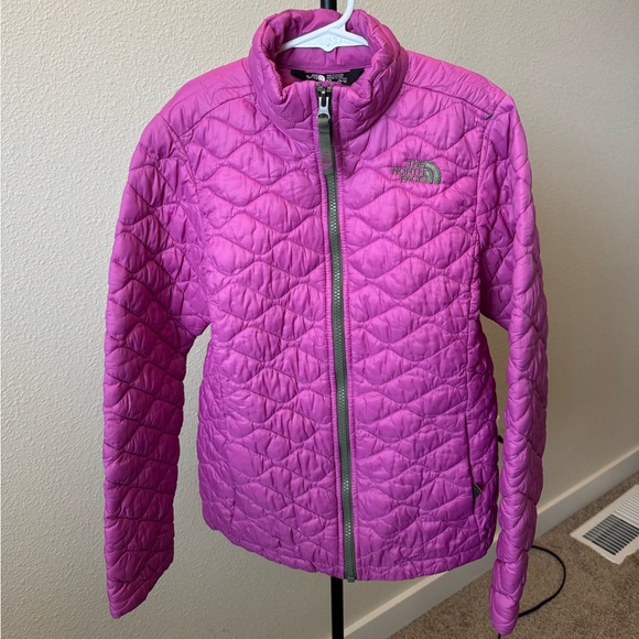 The North Face Kids Pink Thermoball Jacket